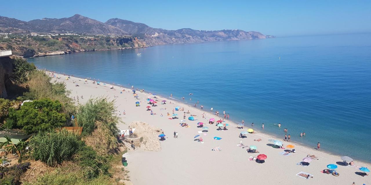 1ª Linea Playa De Burriana 1ºd Apartment Nerja Luaran gambar